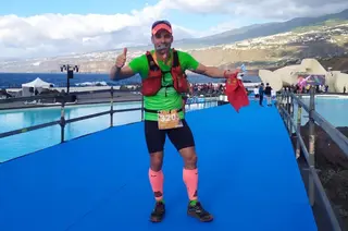 Javier García Barbero, feliz al término de la prueba.