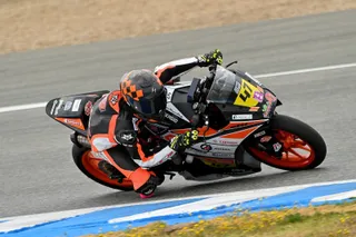 Sergio Verdugo, en la Copa de España de Velocidad