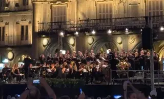Banda Municipal De Música De Salamanca En La Plaza Mayor