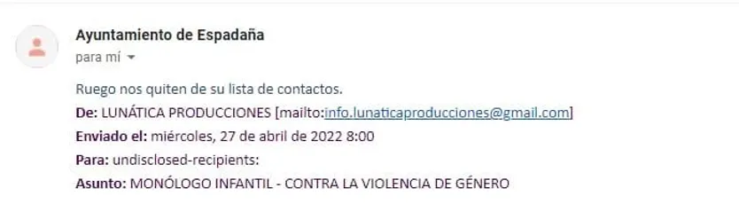 Respuesta Ayuntamiento de Espadaña