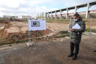Carlos García Carbayo visita las obras del Reina Sofia