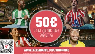 Captura de La Liga sobre el ofrecimiento de los 50 euros