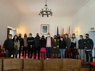 Ledesma, alumnos AFE albañilería