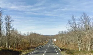 Carretera SA 220 que une Béjar con Ciudad Rodrigo. Foto Googlemaps