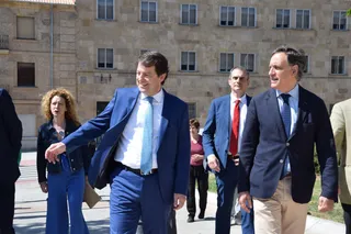 Fernández Mañueco y García Carbayo participan en la celebración del Día de Europa