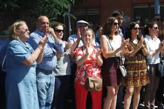 Concentración de protesta en el centro de salud de San José