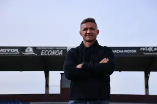 Dani Ponz cumple un año como entrenador de Unionistas | FOTO Andrea M
