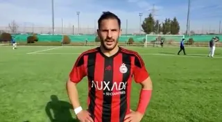 Álvaro Montejo, tras un partido ante el Unión Adarve.