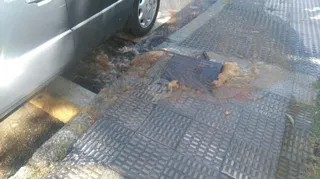 Reventón de tuberías en Santo Tomás de Villanueva