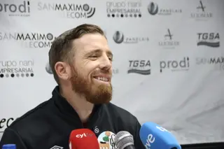 Íker Muniain durante la rueda de prensa previa al partido entre el Salamanca CF UDS y el Celta de Vigo