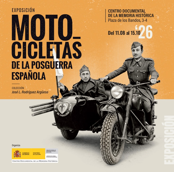 Cartel De La Exposici&oacute;n Motocicletas De La Posguerra Espa&ntilde;ola