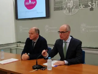 Juan Carlos Zaballos, diputado de Turismo y Javier Iglesias, presidente de la Diputación