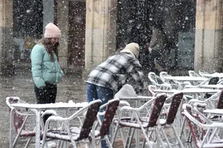 GALERÍA Nieve en Salamanca capital, 23 de febrero de 2023
