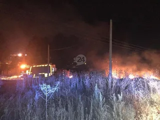 Incendio junto a Lasalle