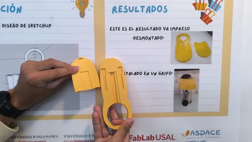 Adaptador de grifo impreso en 3D