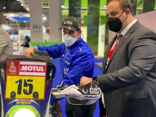 Lorenzo Santolino en FITUR / FOTO AYUNTAMIENTO DE GUIJUELO