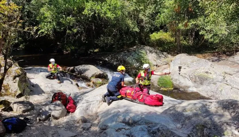 Rescate del médico. Bomberos de Béjar