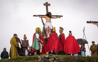 Vecinos de Serradilla del Arroyo representan la Pasión de Cristo en el Viernes Santo. Fotos José Vicente ICAL (3)