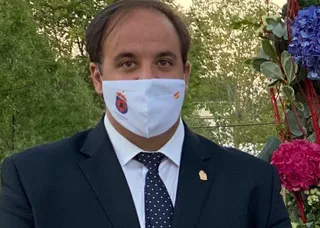 El alcalde de Guijuelo, Roberto Martín
