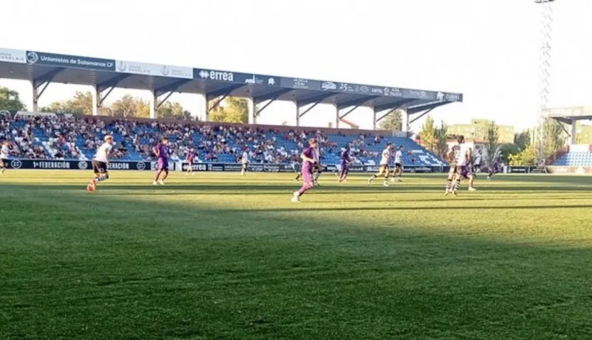 Primera parte en el Reina Sofía de Unionistas vs Valladolid Promesas
