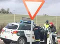 Choque entre dos turismos en La Fuente de San Esteban deja dos heridos
