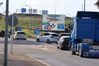 Retención en la A 66 tras la final de la Copa del Rey