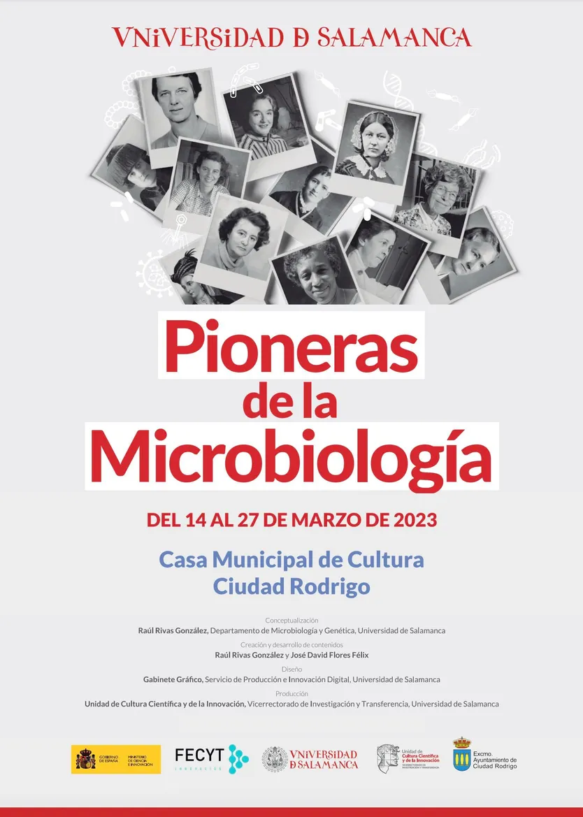 Cartel Exposición Pioneras de la Microbiología