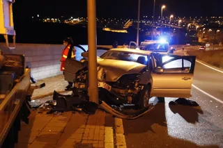 Accidente calle San Ildefonso
