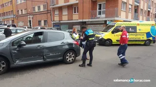 Accidente en calle La Alberca