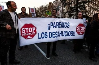 Los desahucios aumentan, las ejecuciones hipotecarias se desploman