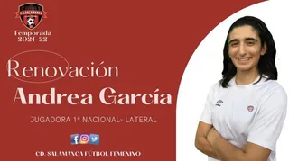 Andrea García, jugadora del Salamanca FF