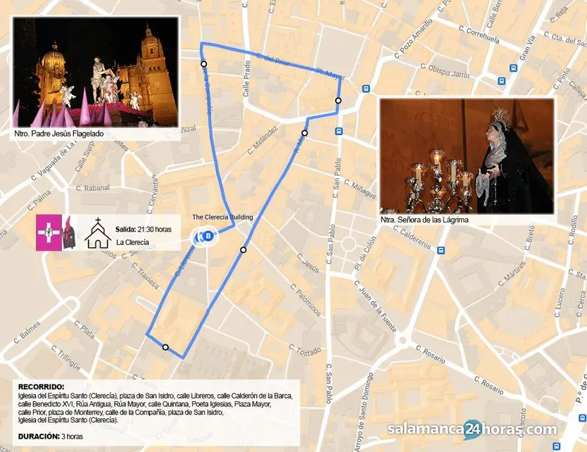 Recorrido flagelado 2025