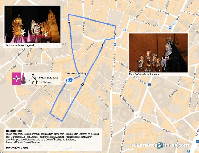 Recorrido flagelado 2025