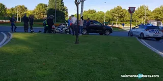 Accidente rotonda Castilla y León (1)