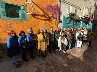 Santa Marta de Tormes inaugura un "oasis andaluz" en su galería de arte urbano | Ayto Santa Marta