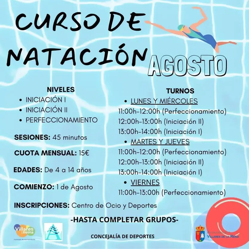 Curso natación Villares