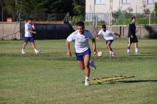 Dani Hernández, en un entrenamiento con el Salamanca CF UDS | Andrea