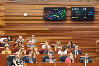 Votación de la reforma de la Ley de Publicidad Institucional en las Cortes de Castilla y León | ICAL/ Rubén Cacho