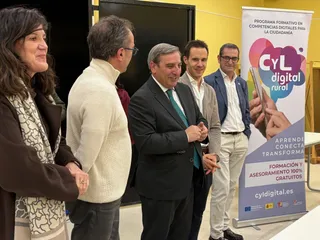 El consejero de Movilidad y Transformación Digital, José Luis Sanz Merino presenta los datos del Programa CyL Digital Rural | Comunicación Junta de Castilla y León