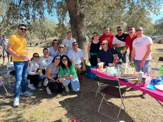 Vecinos de Villoria y Babilafuente suben al monte para celebrar el Lunes de Aguas