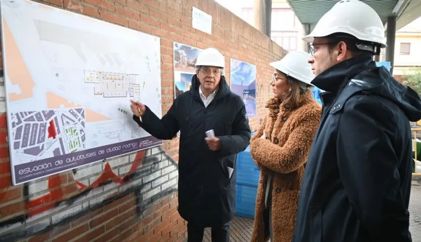Visita consejera obra estación autobuses de Ciudad Rodrigo