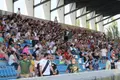 Aficionados de Unionistas en el estadio Reina Sofía.