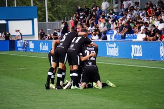 El Salamanca CF UDS festeja el gol ante el Leganés B / FOTO SALAMANCACFUDS