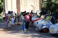 El clásico coche Biscúter llega a Salamanca gracias al I Encuentro de Microcoches de Castilla y León