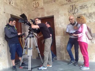 Televisión Española graba en Salamanca un documental sobre Ciudades Patrimonio de la Humanidad