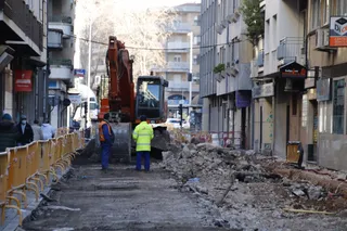 Obras, calles cortadas, estrechamientos, Álvaro Gil