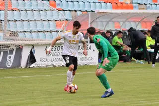 Caramelo, en un Salamanca CF UDS - Atlético Astorga.