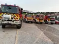 Bomberos de la Diputación en Cebreros. 