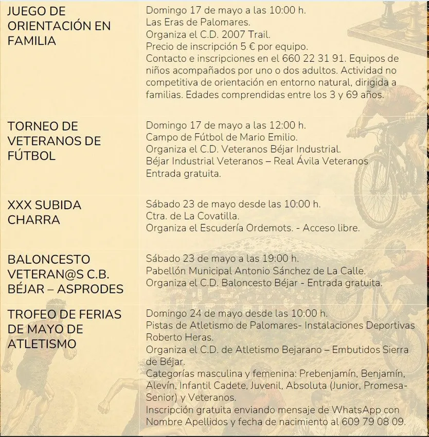 Deporte en las Ferias de Mayo en Béjar