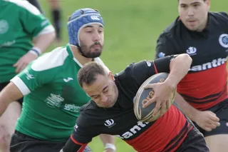 Imagen de un encuentro entre Salamanca RC y Rugby León.